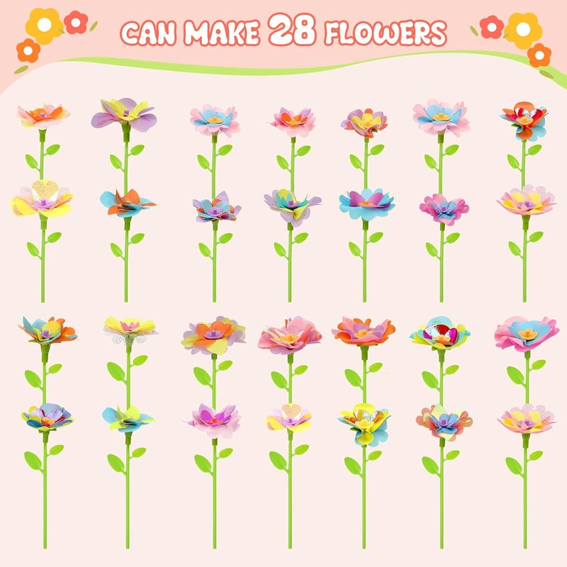 ZuxZuce Fabric Flower Bouquet Toys Refill Pack – DIY Arts & Crafts Toy Accessories (Main Kit Not Included) - Image 3
